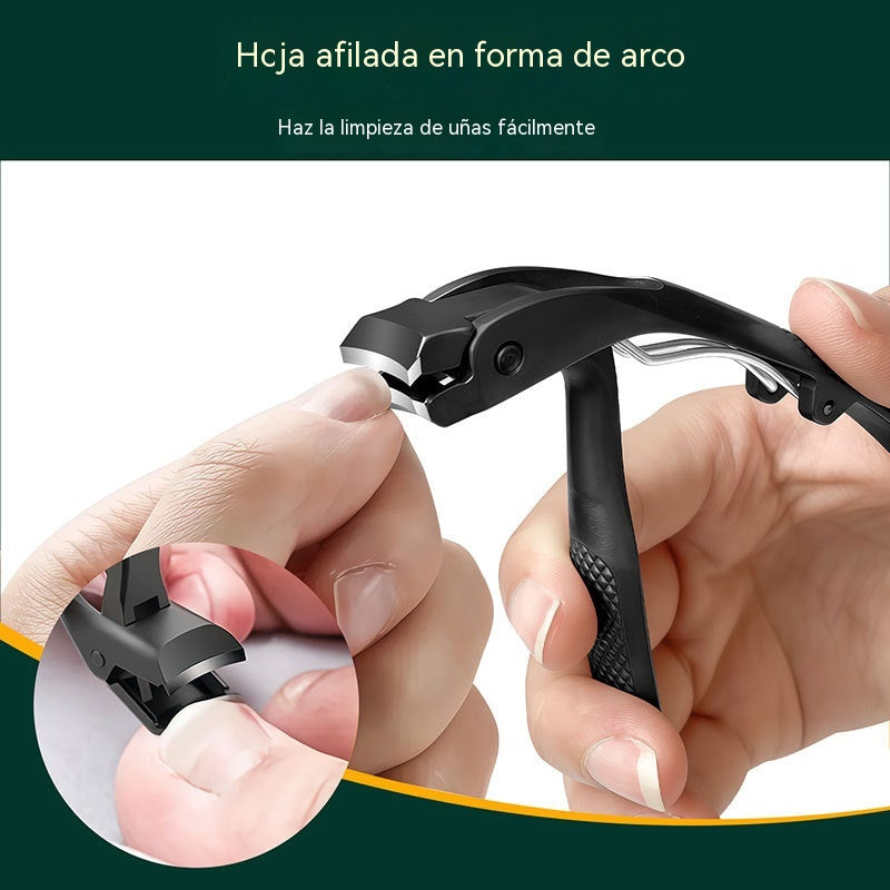 ✂️🦶Cortauñas negro curvo: ergonómico y fácil de usar para personas mayores