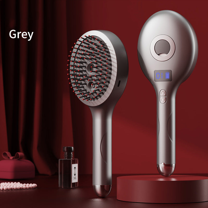 💆♀️Tento masážní hřeben s funkcí rozprašování dokáže uvolnit pokožku hlavy, je vhodný pro styling a domácí péči o vlasy a má také vibrační masážní funkci.
