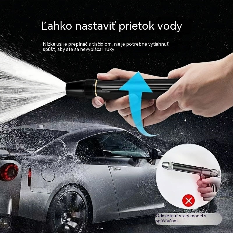 🚿🔥Posledný deň pre špeciálnu ponuku!🔥💧 Vysokotlaková vodná pištoľ: Vhodná na umývanie auta a záhradkárčenie, 10-krát vyšší tlak, viacero funkcií ⚡