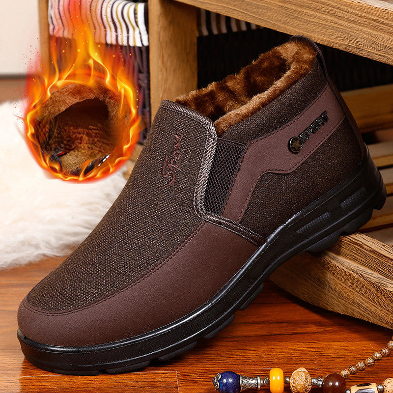 🦶【38-47】Nové pánske zimné čižmy Thickened Plus Fleece protišmykové čižmy z mäkkej bavlny