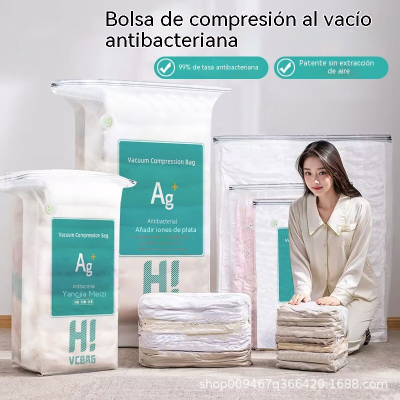 Paquete de 5 🤩🤩 Bolsas de compresión al vacío antibacterianas sin extracción
