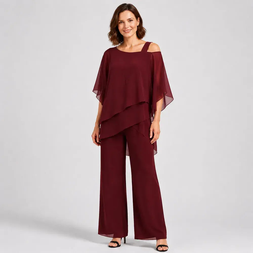 ⏳【Tričko + nohavice】⏰【50–120 kg】👚👖 Dámska dvojdielna súprava: materiál šetrný k pokožke, znížené ramená ✅