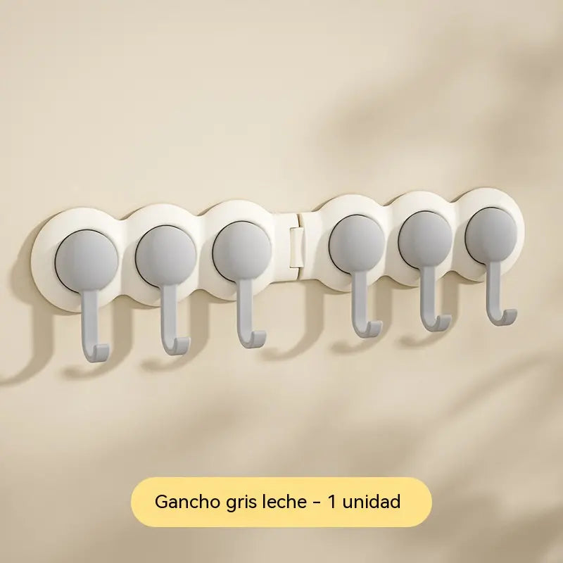 😆😆Diseño con rotación de 180°: ganchos de esquina con capacidad de carga de alta resistencia sin necesidad de taladrar.