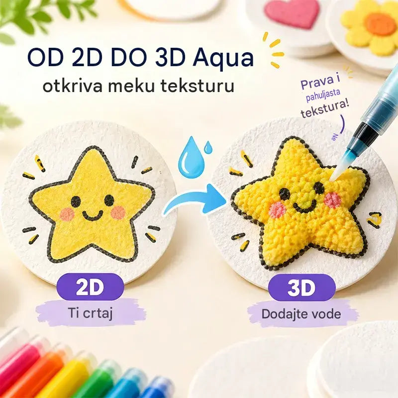🎨3D set boja za teksturu spužve