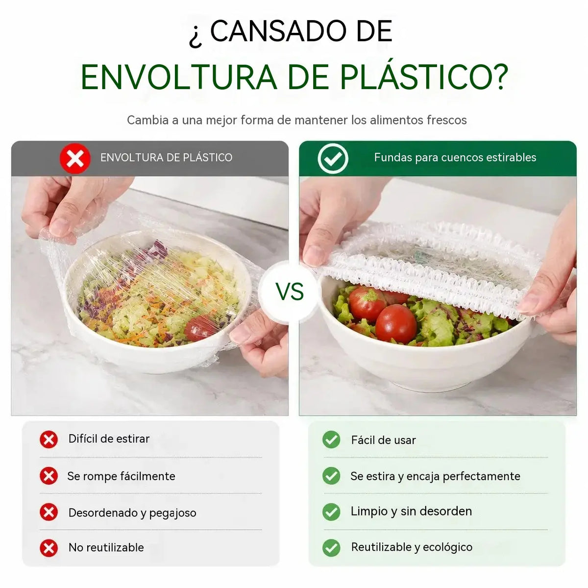 🛡️ 200 pieces of food-grade PE plastic wrap 🍽️ Suitable for bowls, plates and containers of various sizes