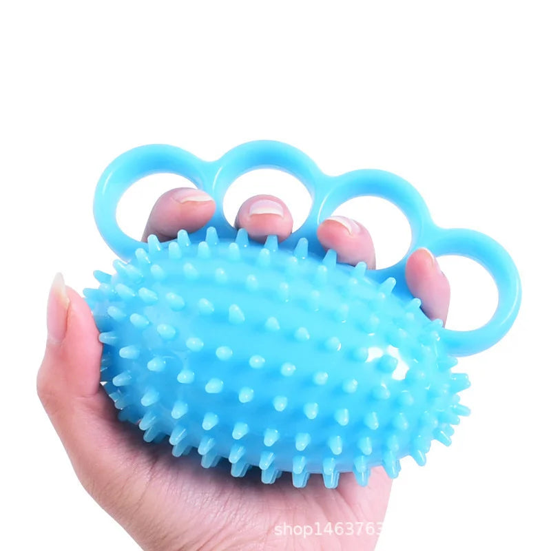 Pelota ortopédica para la recuperación de dedos y manos, con anillos de fijación, dispositivo de entrenamiento de fuerza y movilidad para personas mayores o con secuelas de un derrame cerebral.