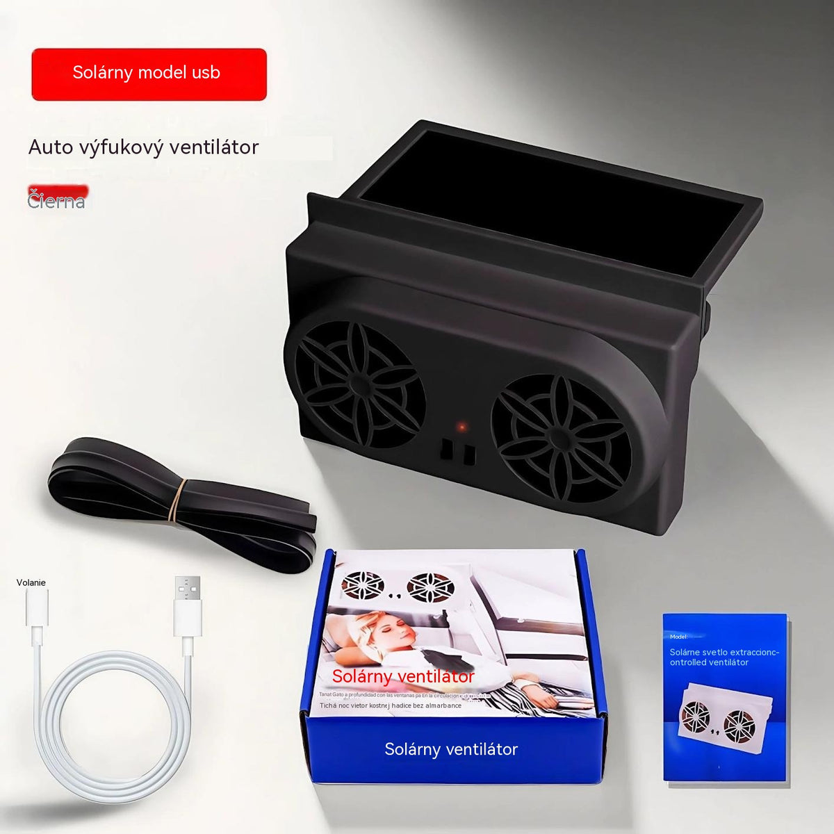 50% ZĽAVA🌀Solárny ventilátor do auta