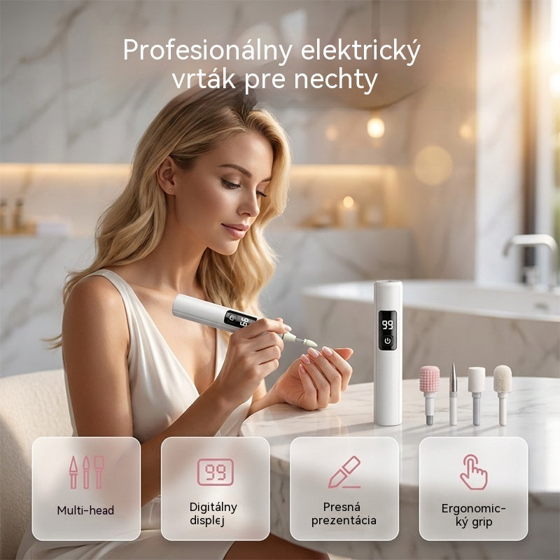 ✨Profesionálna elektrická leštička na nechty 💅⚡ Upravte a vyleštite si nechty ako v salóne.