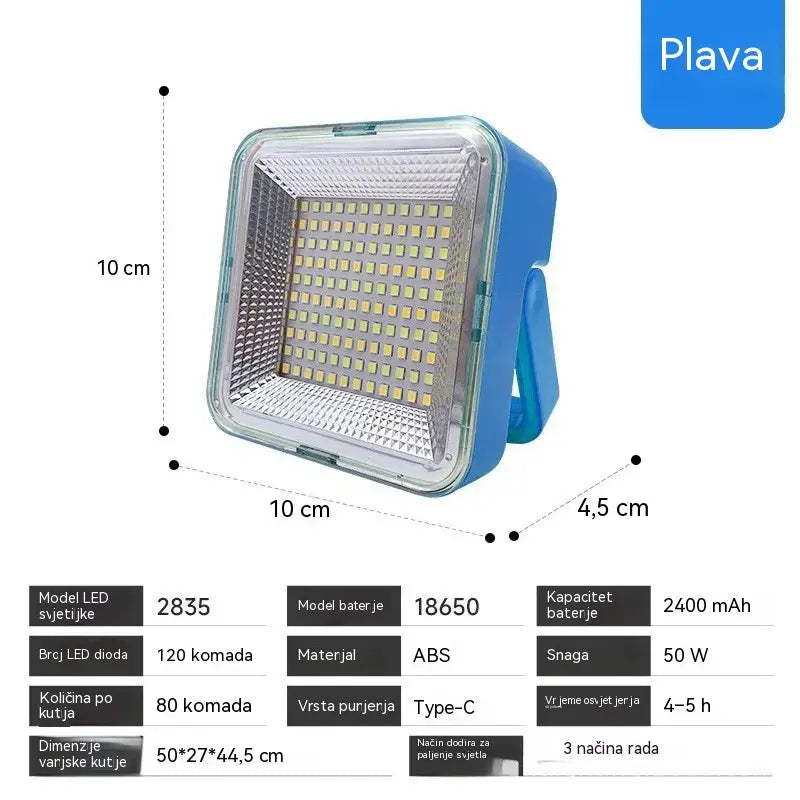🔆🎒💡Solarna svjetiljka za šator i vanjska svjetiljka za hitne slučajeve visoke svjetline | Dugi vijek trajanja baterije | ABS materijal