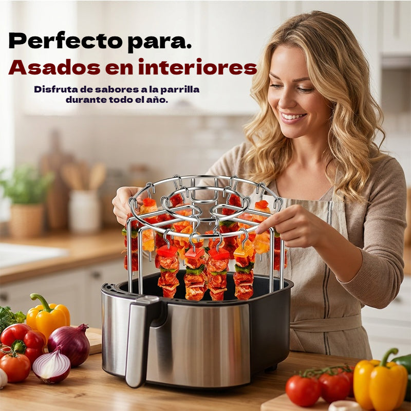 2 juegos por 28 euros✨Parrilla de acero inoxidable para brochetas🍢