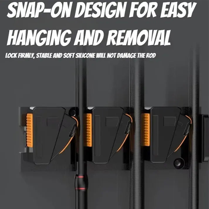 📢📢 ¡50% DE DESCUENTO! ⏰ Soporte de pared para cañas de pescar🎣🚡