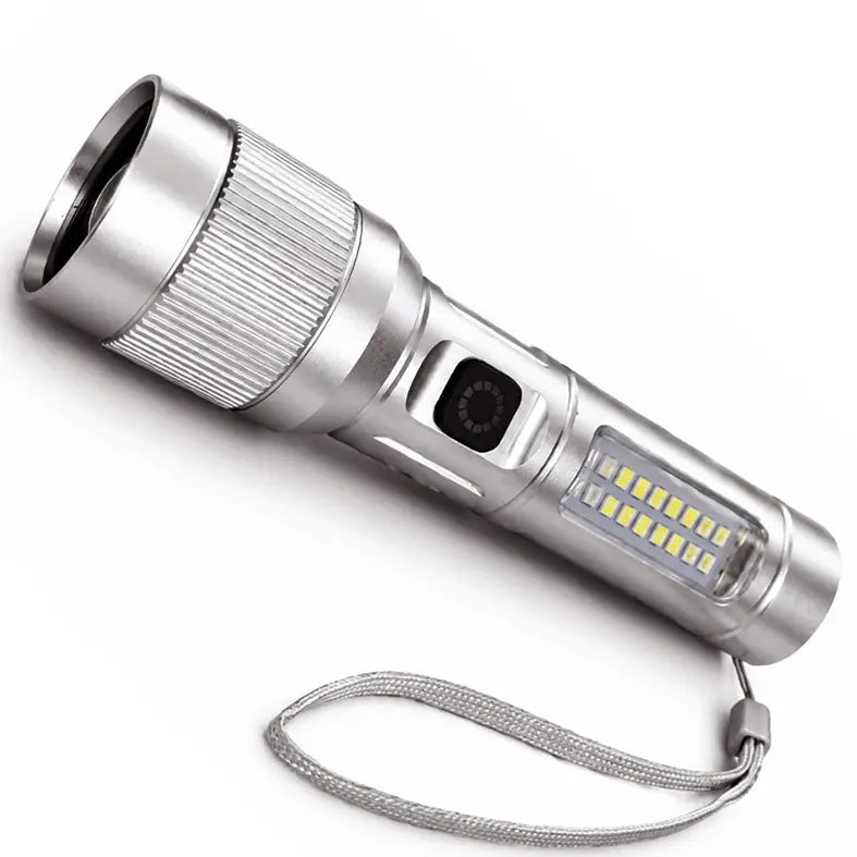 🔦 Linterna LED multifuncional con zoom