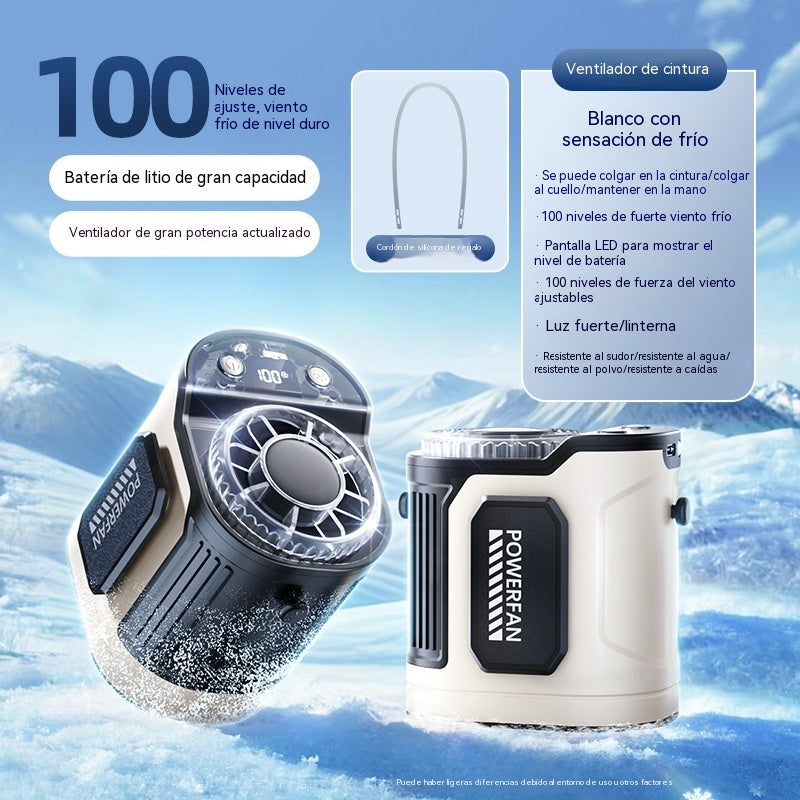 🔥¡Oferta especial! 🔥 Ventilador personal con pantalla LED manos libres