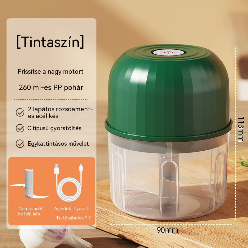 👍👍Hatékony és vezeték nélküli mini elektromos aprító