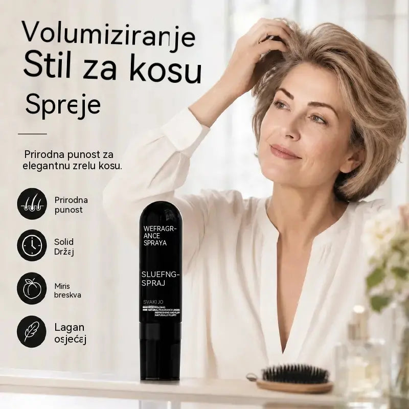 ✨【🔥Kupite jedan, dobijte jedan gratis】Lak za kosu s učvršćivanjem volumena - Dugotrajno učvršćivanje, čini kosu gušćom i ima miris breskve👩