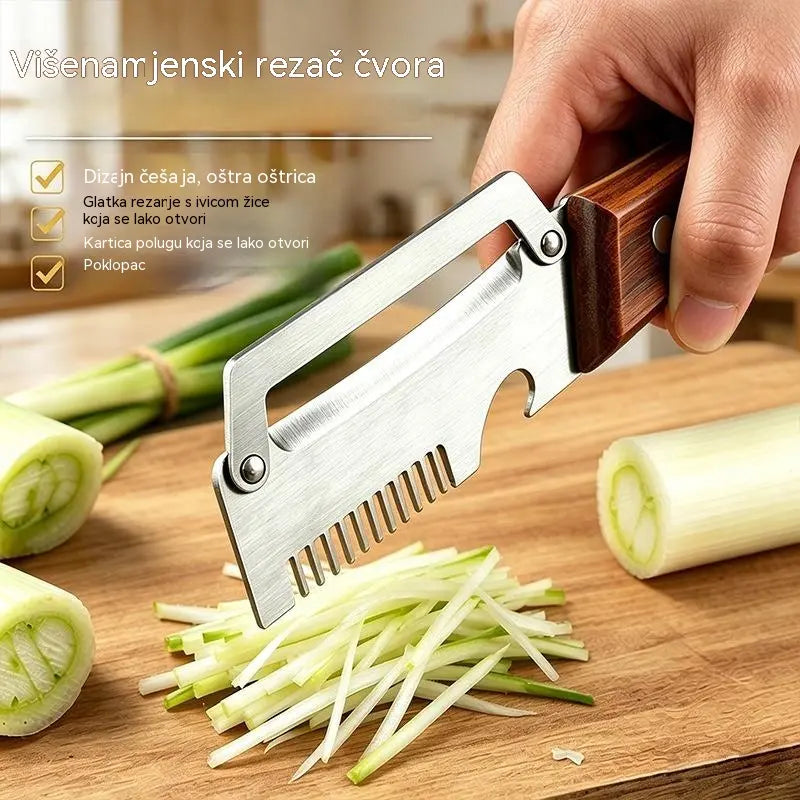 🔥Kupite 1, dobijte 1 gratis (2 komada)🧅🔪 Višenamjenska kuhinjska gulilica 3 u 1: Guli, sjecka povrće, reže meso i otvara boce! 🔥