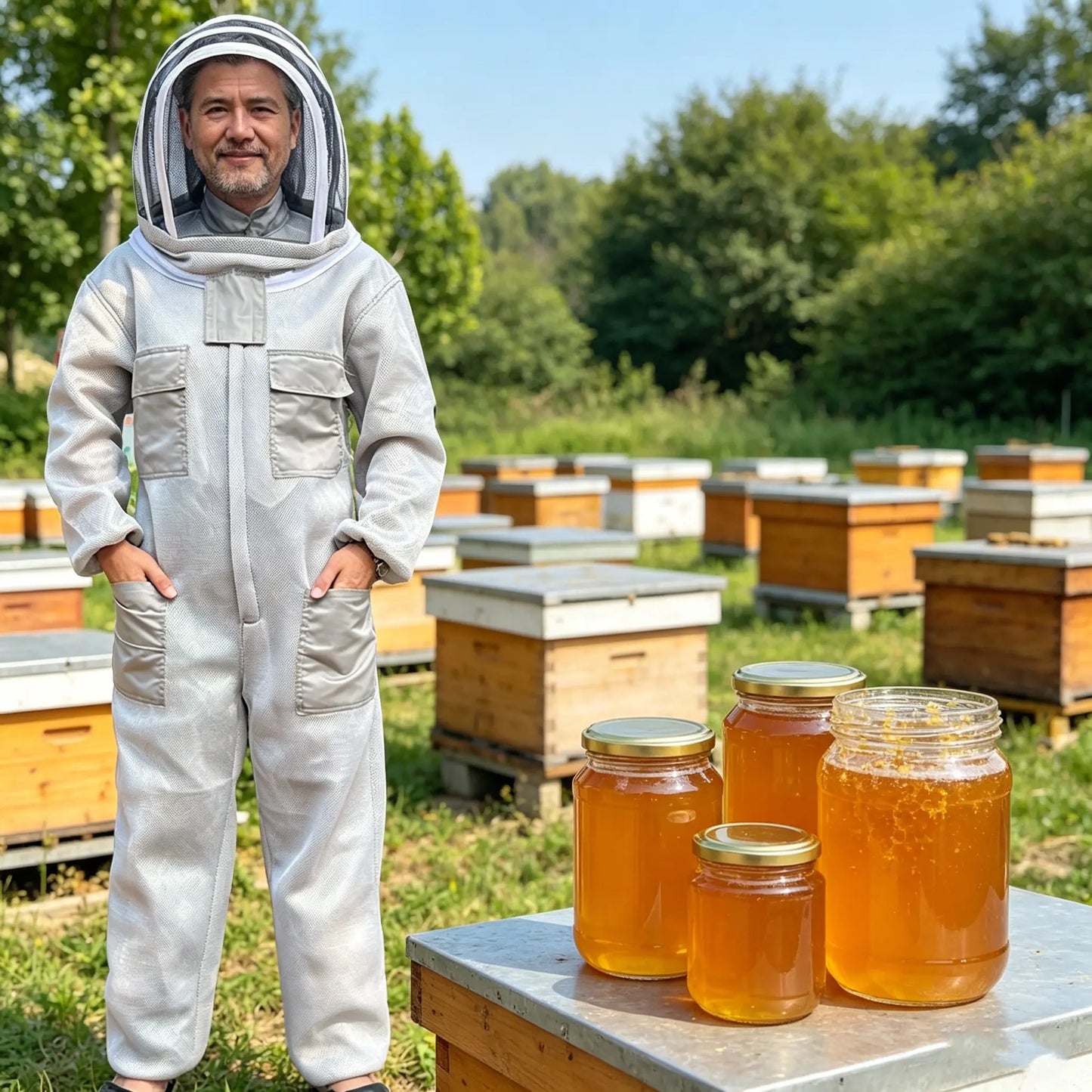 【M-2XL】🐝Pčelinji kombinezon izrađen od 3D pamučne mreže