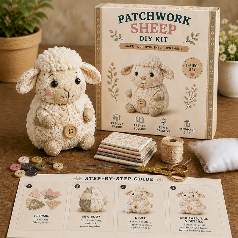 🧵Kit de animales de patchwork para hacer tú mismo: crea tus propios animales adorables