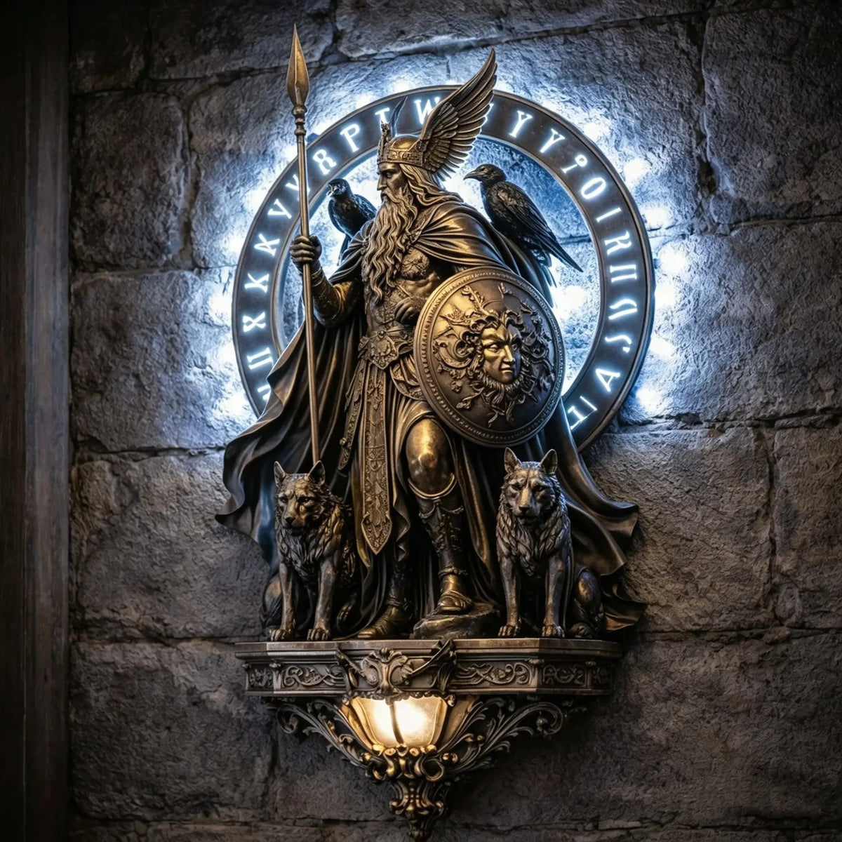 🔥Posledný deň: zľava 49 % – Nástenná lampa Odin 2026: Bdelé svetlo Všeobecného Otca🛡️