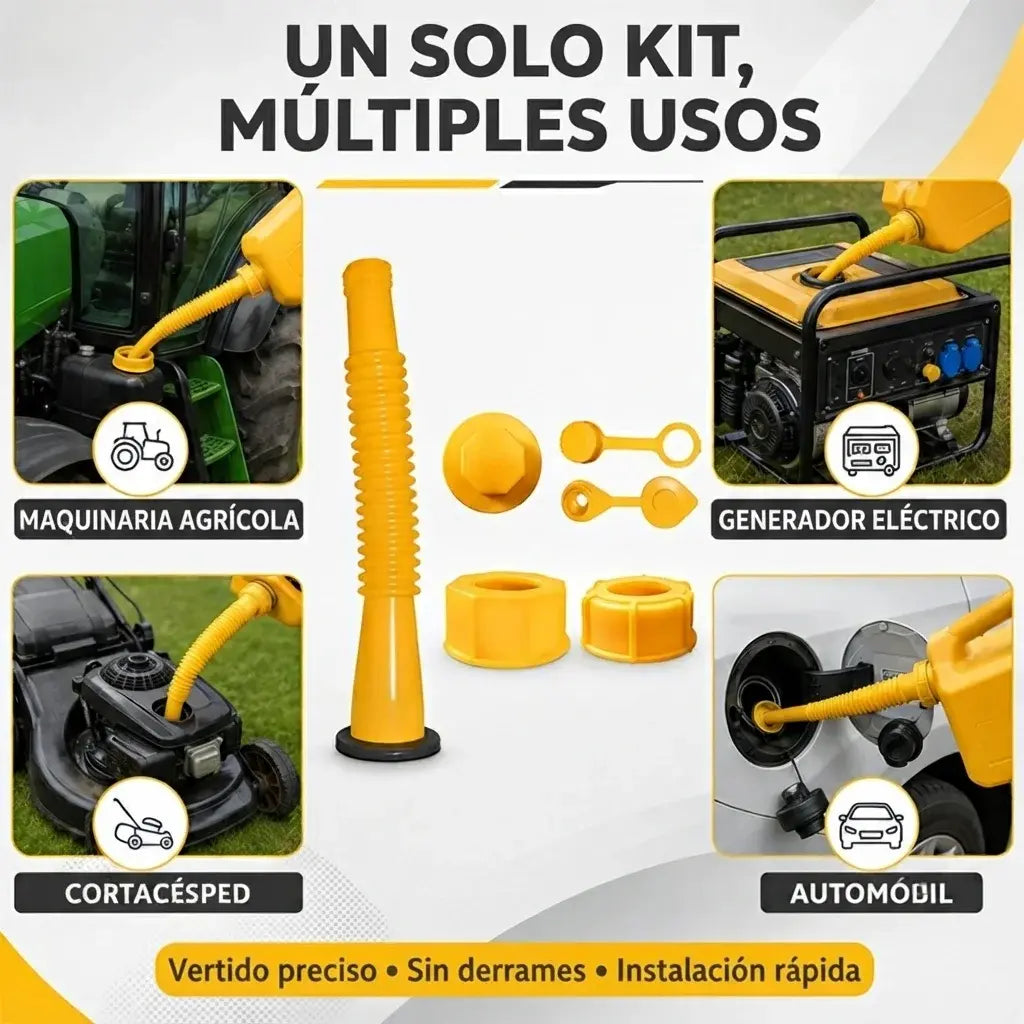 ⛽Kit de reemplazo de boquilla para bidón de gasolina