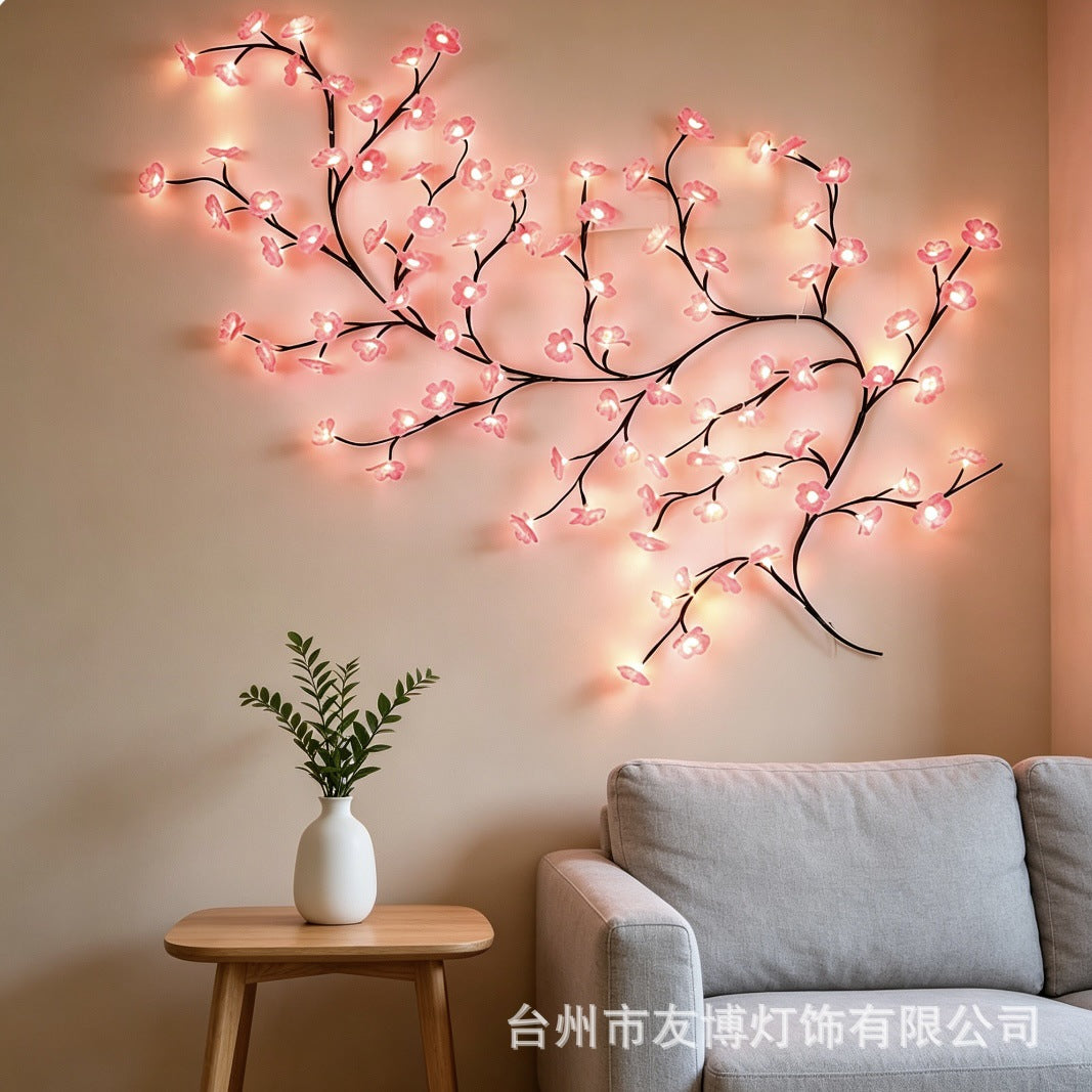 ✨ Ohybné LED svetlá v tvare popínavých rastlín a kvetov: vyzdobte si domov a vytvorte čarovnú, hrejivú atmosféru 🦋💡