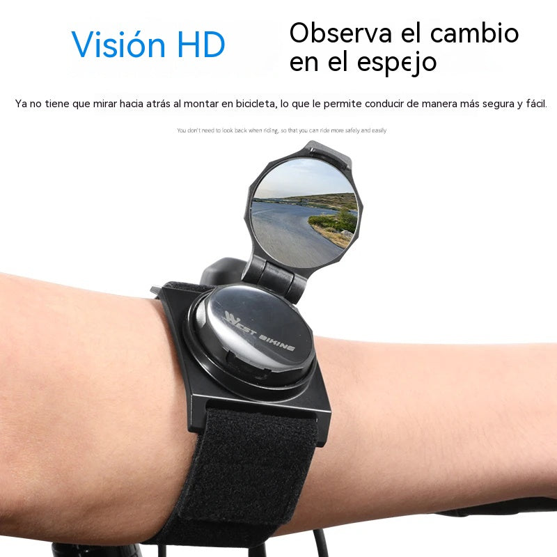 🚴♂️👀Espejo retrovisor de muñeca para bicicleta | Más seguridad al pedalear