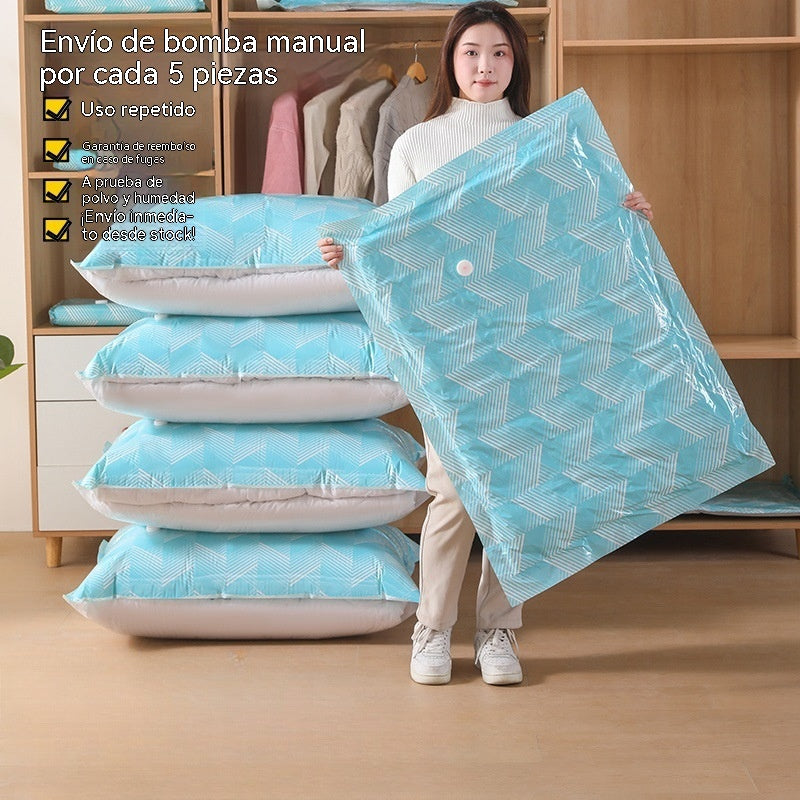5 artículos por 27 euros-💨 【60×80cm】Bolsa de almacenamiento al vacío grande y compresible: no requiere bomba, es a prueba de fugas e ideal para ahorrar espacio en maletas y en casa ✈️