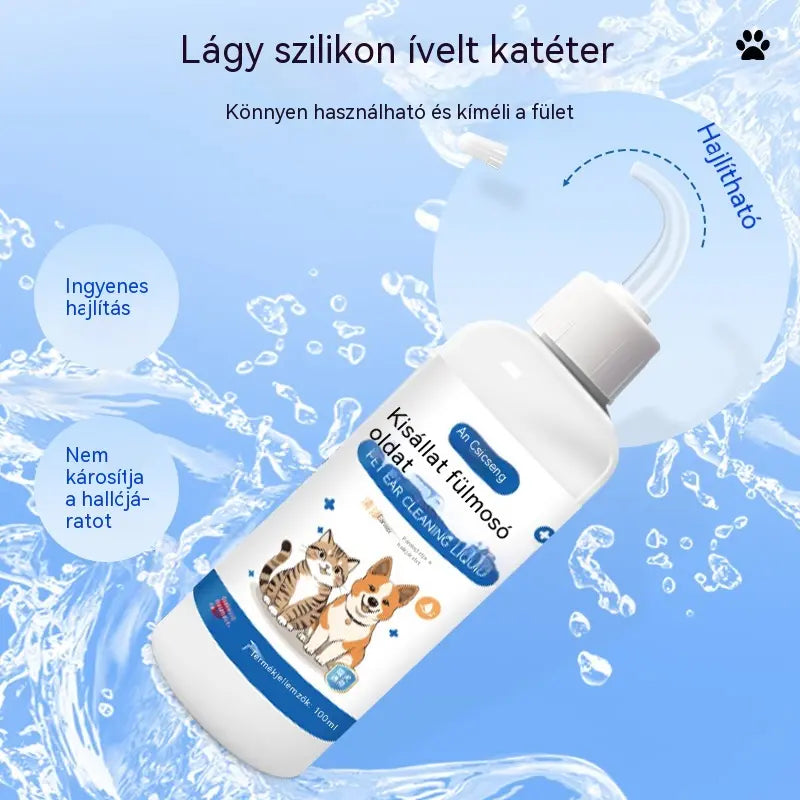 🐶🐱 Fültisztító csepp kutyák és macskák fülviszketésének enyhítésére.