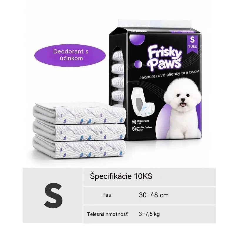 🐶 1 balenie po 10 kusov💧 Jednorazové plienky pre domáce zvieratá: super savé, priedušné a pohodlné, udržia vášho psa alebo mačku v suchu a šťastí 🐱✨