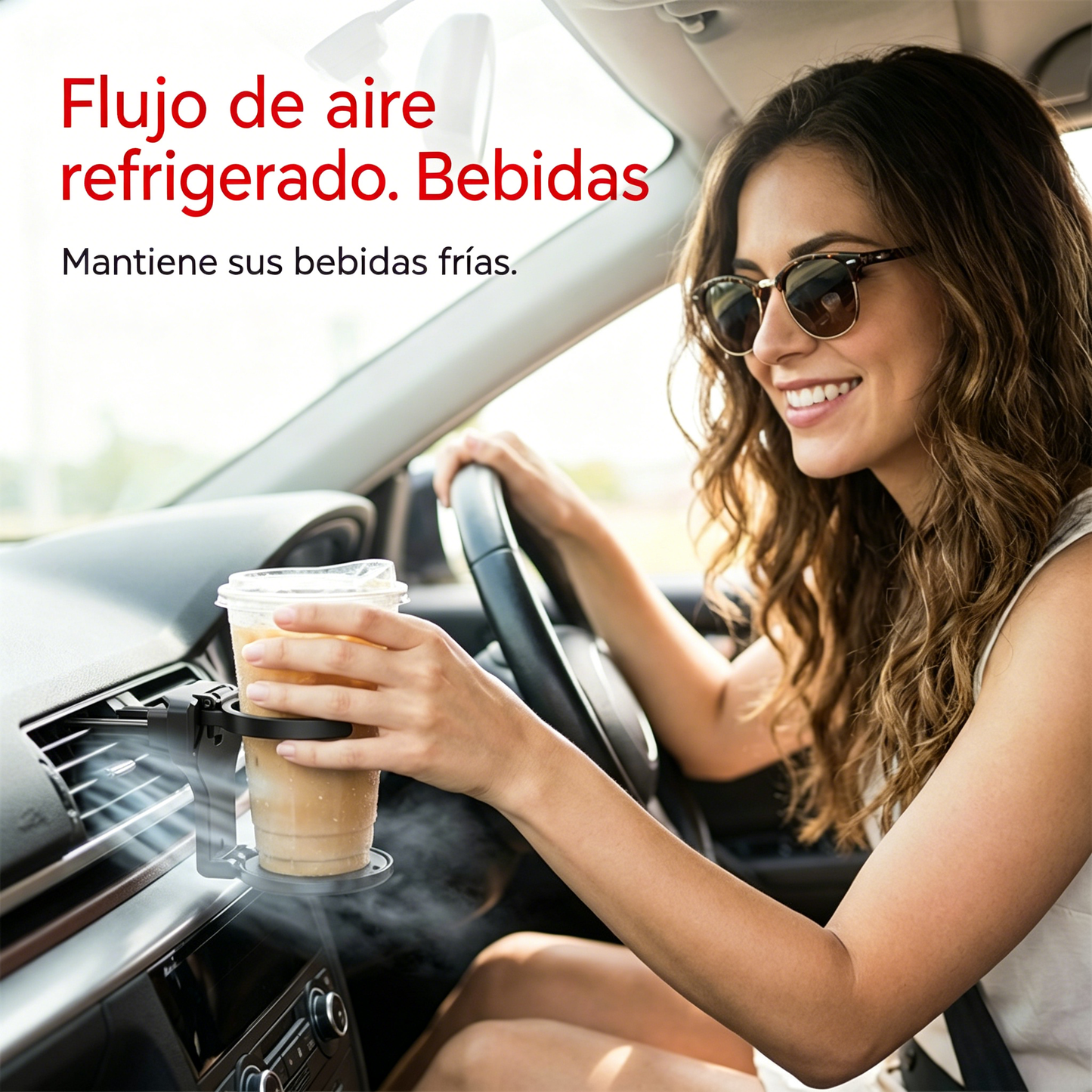 【¡Compra 2 artículos y llévate 2 gratis】✨ Portavasos plegable para la rejilla de ventilación del coche