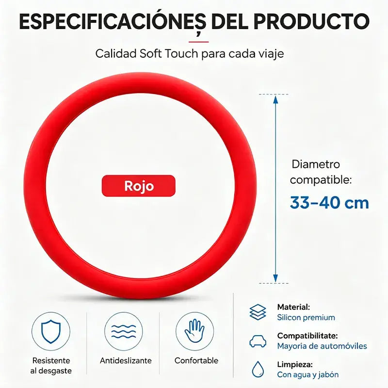 Funda protectora para el volante del coche