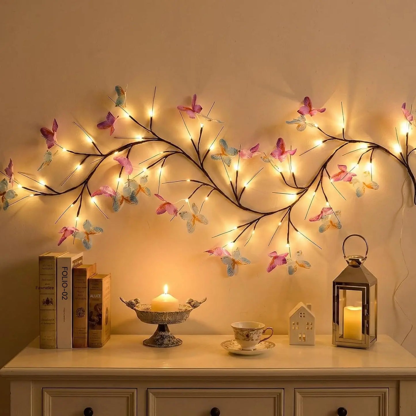 【30%OFF】✨ Fleksibilna LED svjetla u obliku penjačice s leptirima – stvorite čarobnu i toplu atmosferu u svom domu 🦋💡