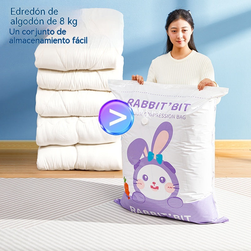 【34€】5 piezas/80*60cm + bomba de vacío eléctrica--Bolsa de almacenamiento al vacío grande y comprimible: no requiere bomba, es a prueba de fugas e ideal para ahorrar espacio en maletas y en casa ✈️