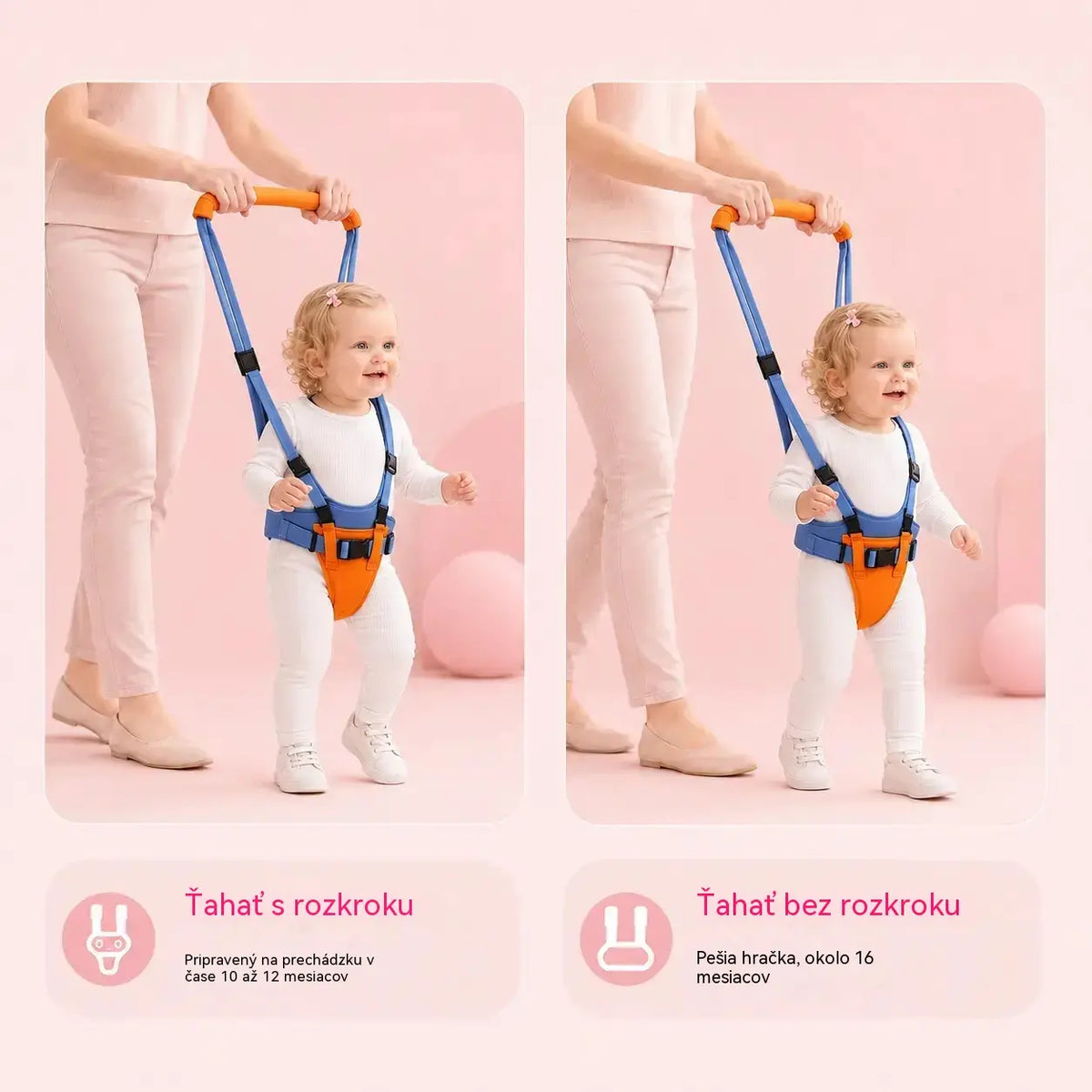 👶🚶Nastaviteľný nosič na chôdzu s odnímateľnou opierkou bedrového kĺbu