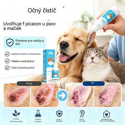🐶🐱 Čistič uší na zmiernenie svrbenia v ušiach u psov a mačiek.