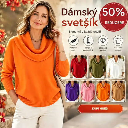 🔥【S–3XL】Nová jesenná a zimná jednofarebná pletená dámska blúzka, mäkká a pohodlná
