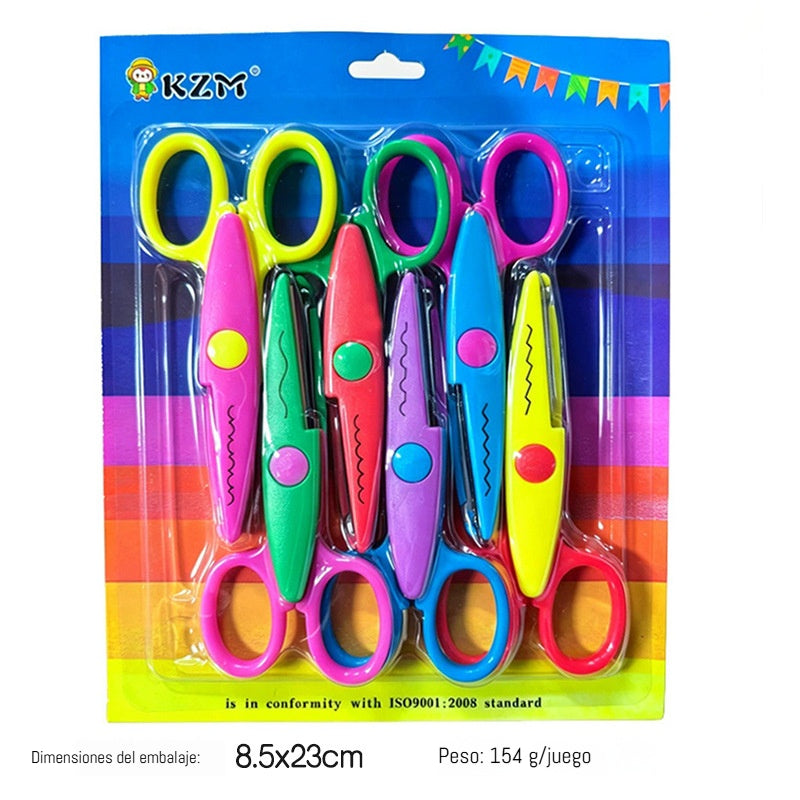 🥰 【Set od 6 komada】Samo 22 eura✂️🌈Sigurnosne škare za djecu (za kreativne projekte)