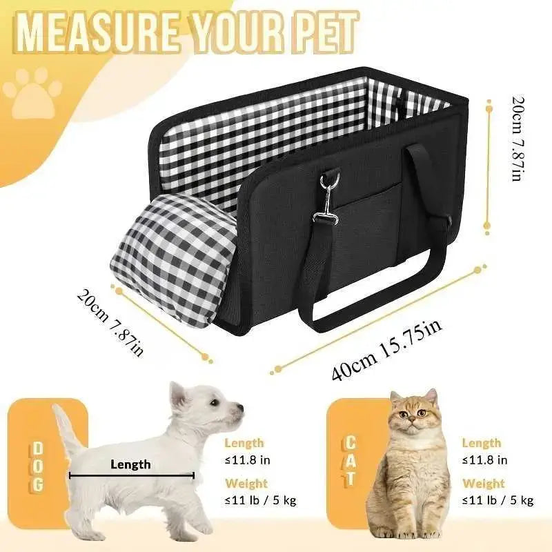 🐶 Užite si teraz 50% zľavu! 🎁 Prenosný vyvýšený sedák pre psov do auta, vrátane bezpečnostného pásu a polstrovaného prepravného boxu pre domáce zvieratá.