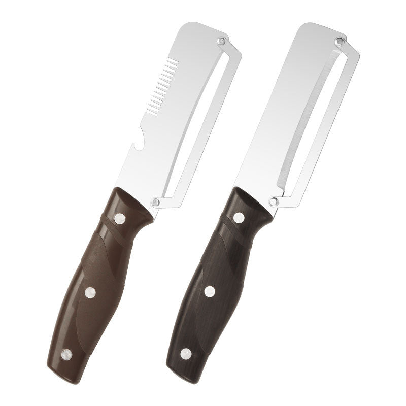 ✅【Kúpte 1 a získajte 1 zadarmo!】🧅🔪 Multifunkčná kuchynská škrabka 3 v 1: Šúpe, krája a otvára uzávery fliaš! 🔥