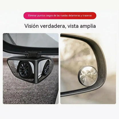 💥¡Descuento por tiempo limitado! 🔥Espejo de doble cara, espejo de punto ciego ajustable 360°