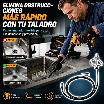 Herramientas para desatascar alcantarillas e inodoros