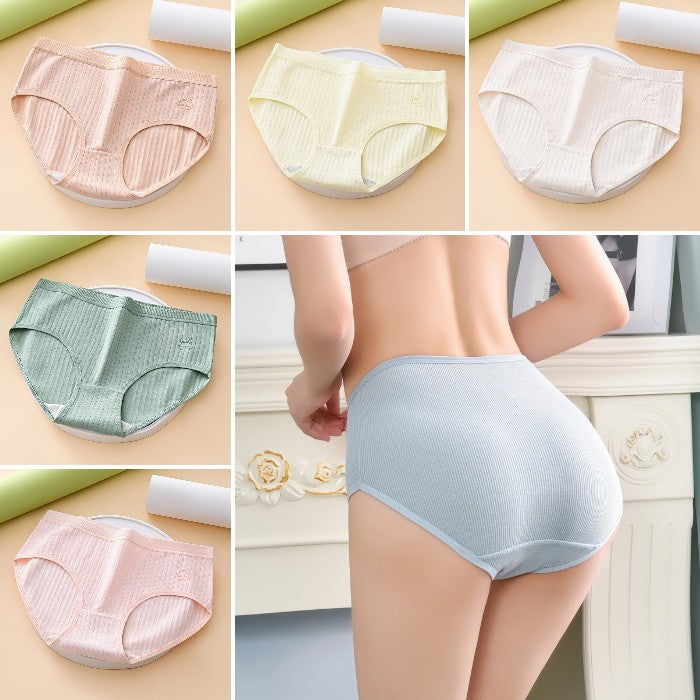 7 piezas por 25 euros【Tallas M-2XL】Nuevas braguitas premium de algodón de talle alto, impermeables y antibacterianas (colección 2026)-【Para pesos de 35 a 100 kg】