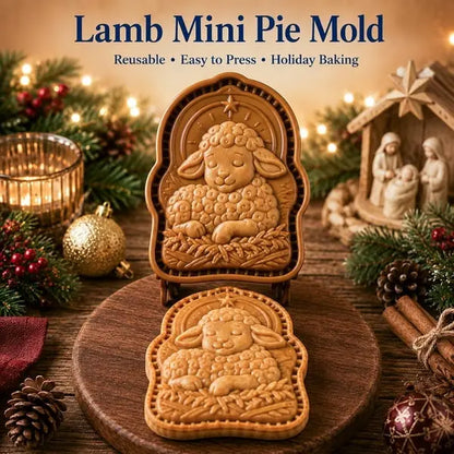✝️ Colección de mini moldes para tartas navideñas Faith & Nativity | Moldes reutilizables con relieve para dar forma a tartas con detalles como Jesús orando, el pesebre de la Natividad, etc. 🥧✨