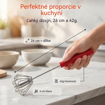 🥳Kúpte 1, získajte 1 zadarmo🥳(2 kusy) 21 eur za kus💞💪 50% zľava! Poloautomatická manuálna metlička na vajcia: stlačte a roztočte – nie je potrebná elektrina.
