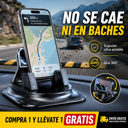 🔥【50% DE DESCUENTO】🚗 Seguro e inteligente: ¡El soporte para teléfono de coche 2 en 1 definitivo! 🚗