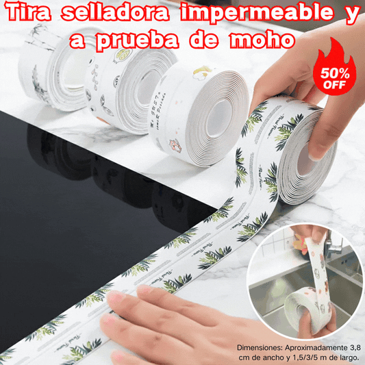 🔥3 artículos💧Cinta de sellado impermeable para cocina: detiene fugas rápidamente, previene el moho y resiste las manchas ✅[Color aleatorio]