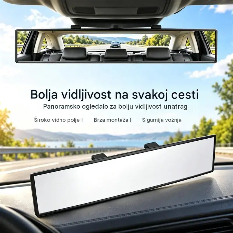 Univerzalno panoramsko unutarnje retrovizor-ogledalo s kopčom