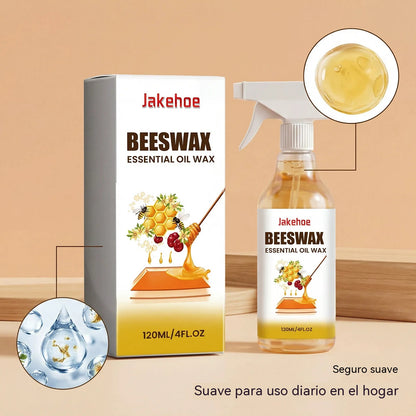 🔥🔥Spray de cera de abeja para la renovación, el abrillantado y la prevención de grietas en suelos de madera.