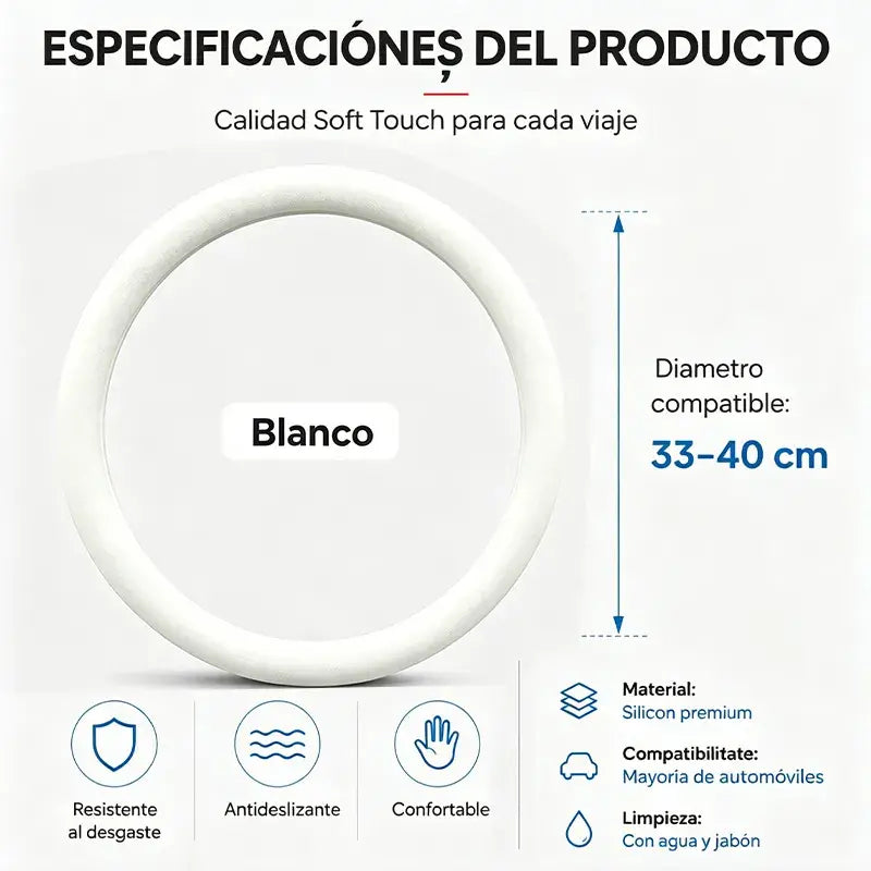 Funda protectora para el volante del coche