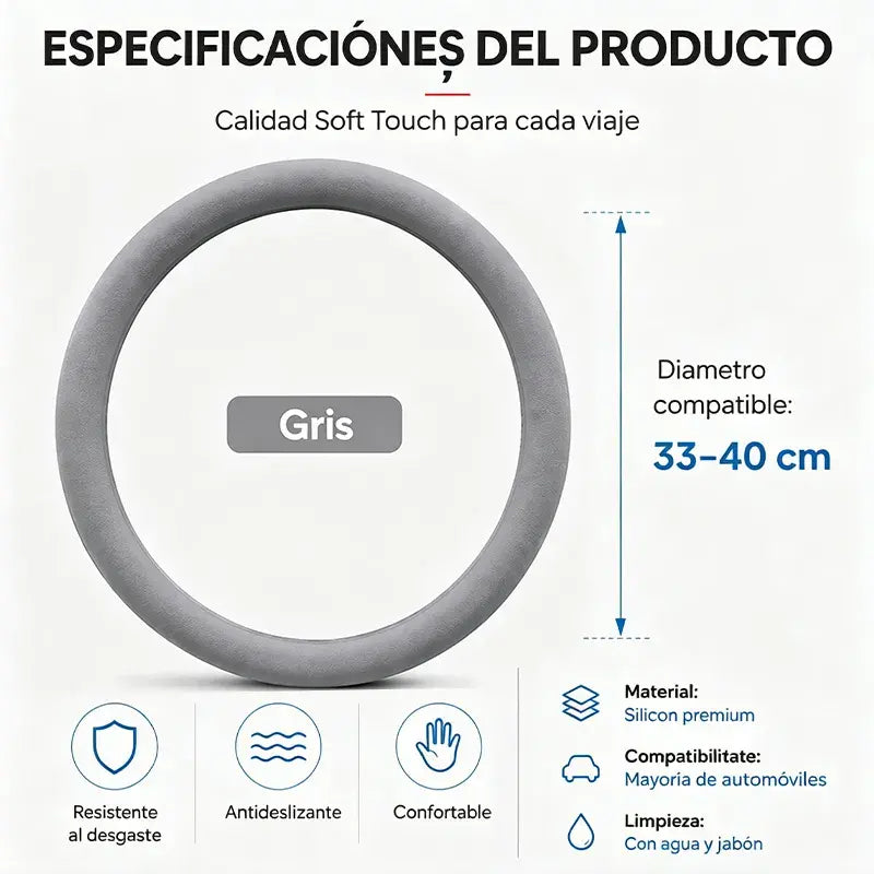 Funda protectora para el volante del coche